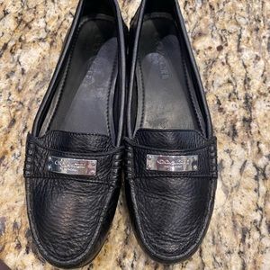 Coach black loafers